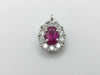 R1.15ct D0.70ct PT900 3.3g Pendant Top 