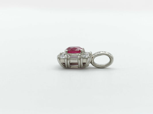 R0.77ct D0.66ct PT900 2.6g Pendant Top 