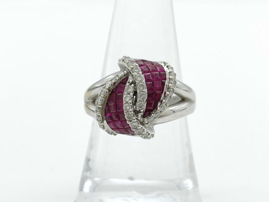 R1.45ct D0.65ct K18WG 7.5g Ring 