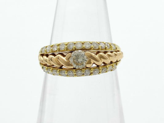 D0.60ct K18 3.7g Ring 