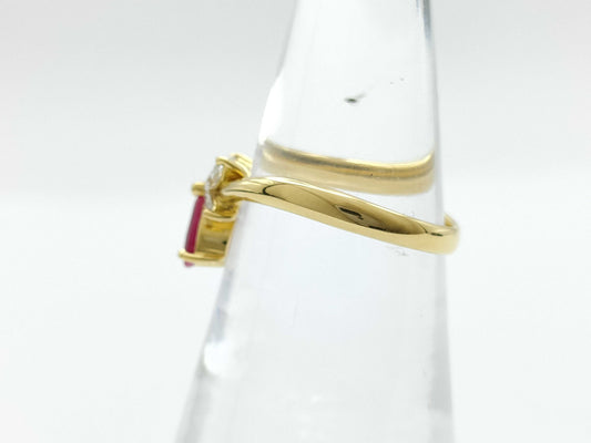 R0.48ct D0.21ct K18 3.3g Ring 