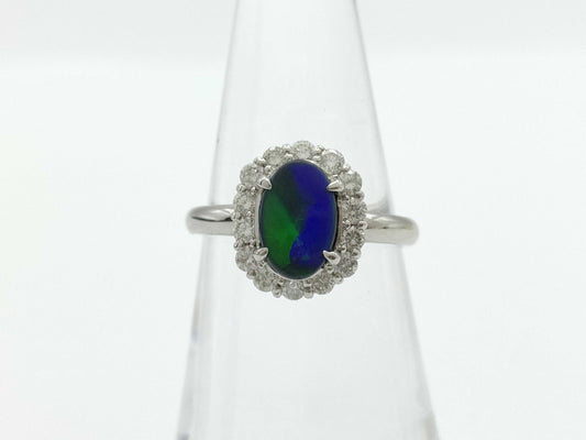 BOP0.74ct D0.44ct PT900 5.0g Ring 