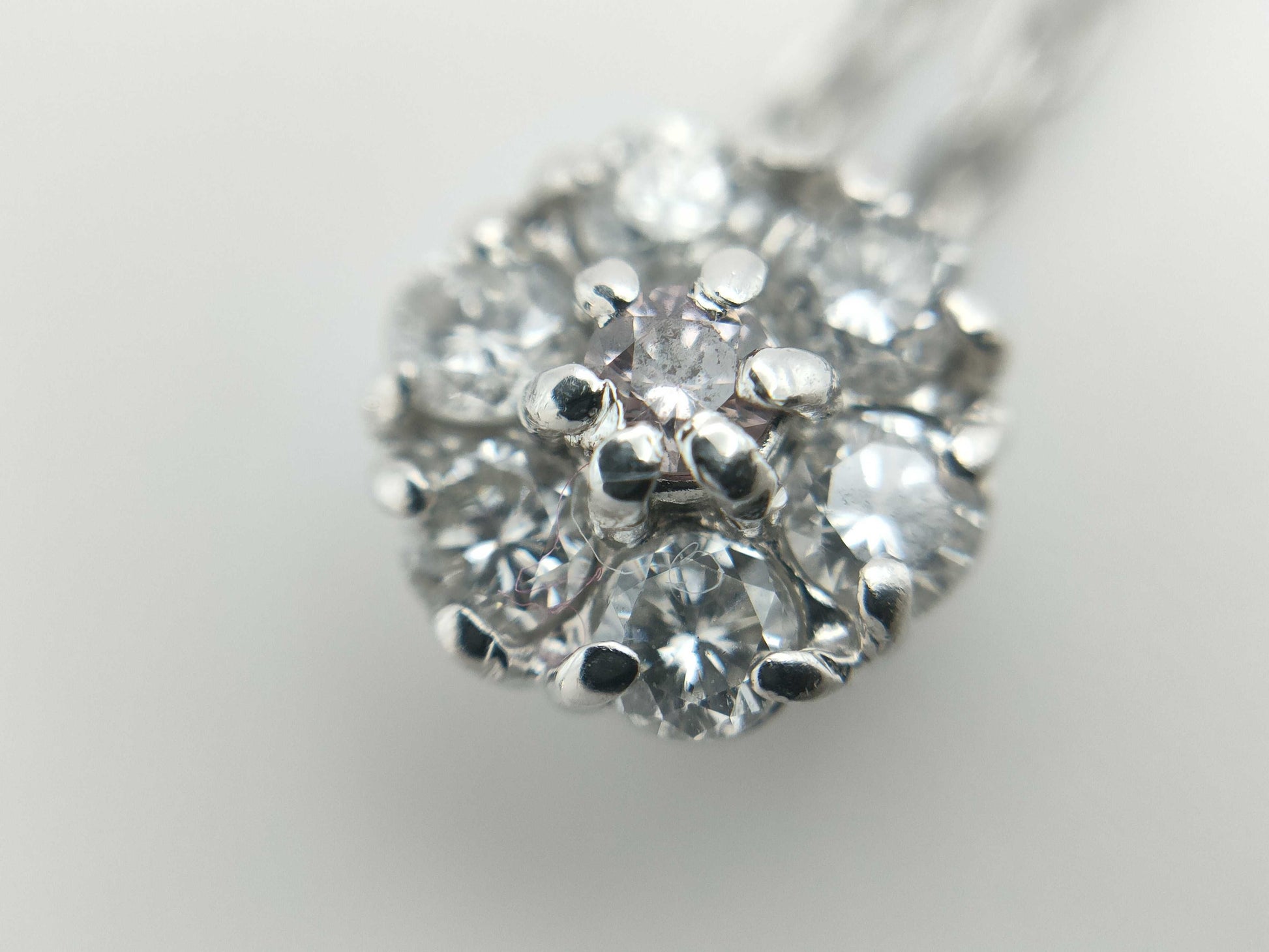 PD0.03ct D0.18ct PT850 2.5g Necklace 