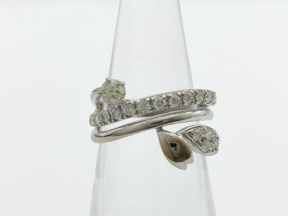 D0.177ct D0.42ct K18WG 6.3g Ring 