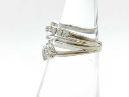 D0.177ct D0.42ct K18WG 6.3g Ring 