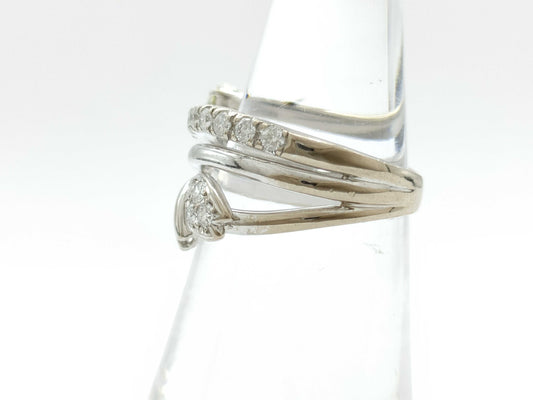 D0.177ct D0.42ct K18WG 6.3g Ring 