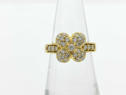 D1.00ct K18 6.4g Ring 