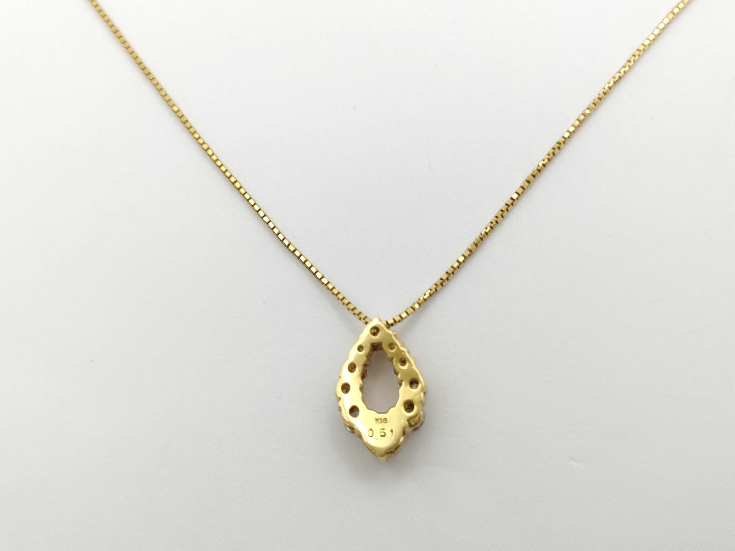 D0.51ct K18 2.9g Necklace 