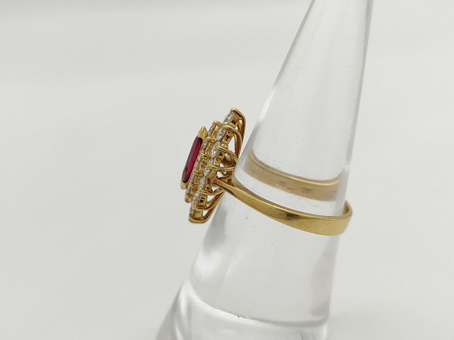 R0.53ct D1.11ct K18 4.2g Ring 