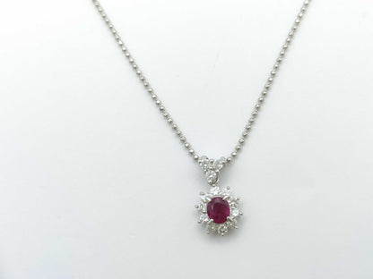 R0.520ct D0.40ct PT850 5.0g Necklace 