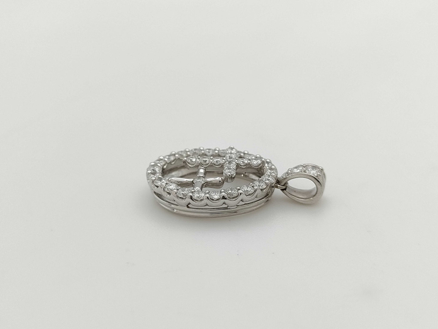D1.00ct PT900 7.6g Pendant Top 