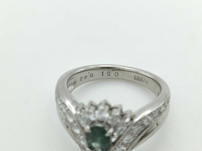 AX0.43ct D0.51ct PT900 8.9g Ring 