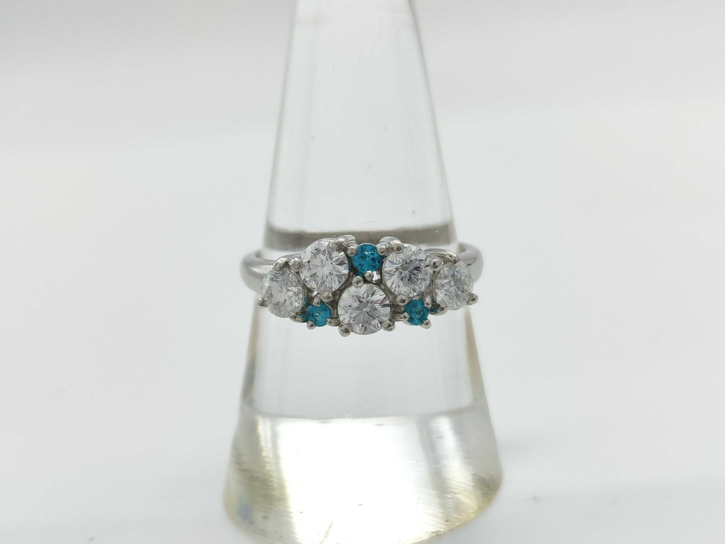 TASAKI TASAKI D1.12ct Paraiba Tourmaline PT900 5.4g Ring 