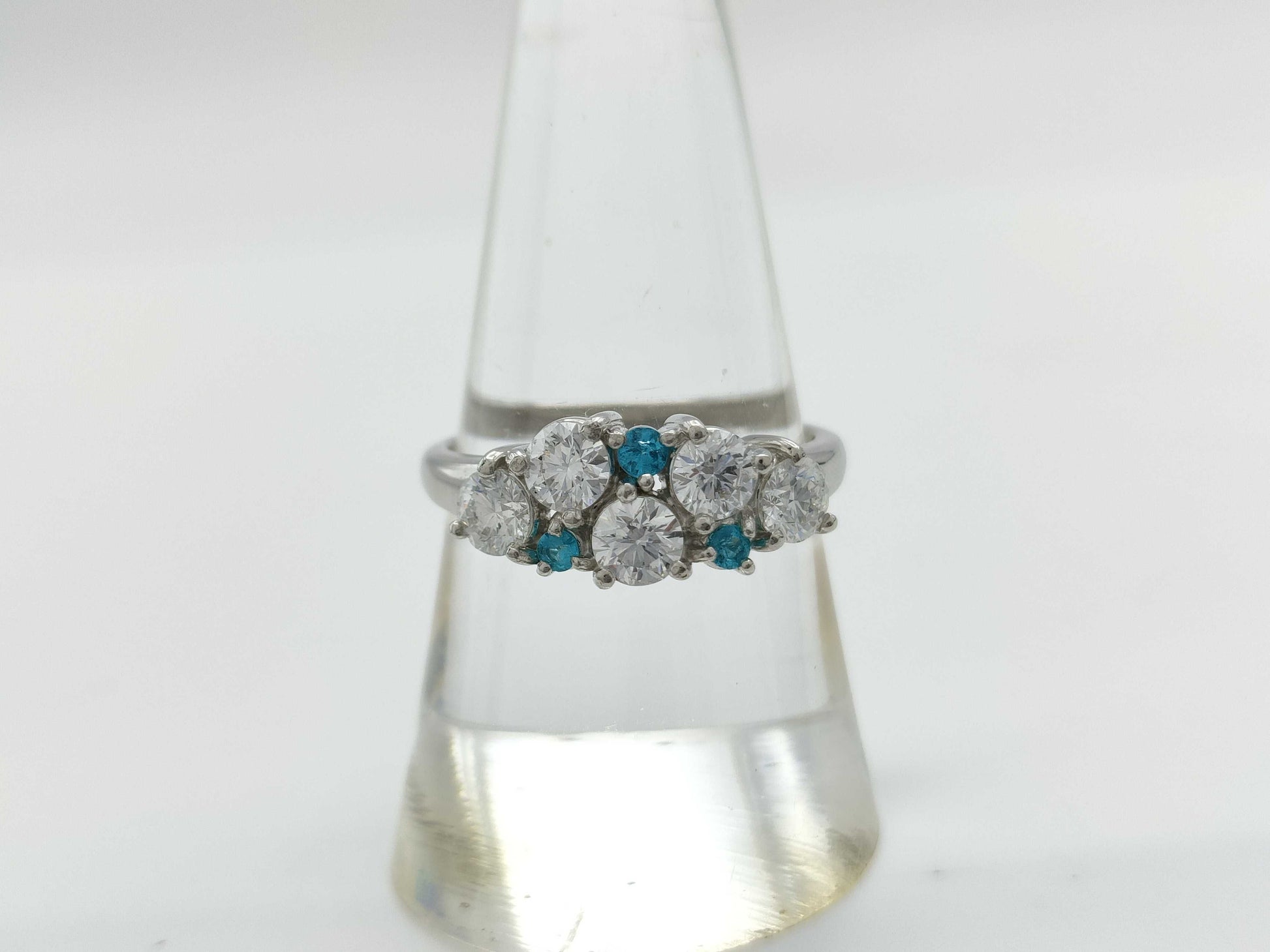 TASAKI TASAKI D1.12ct Paraiba Tourmaline PT900 5.4g Ring 