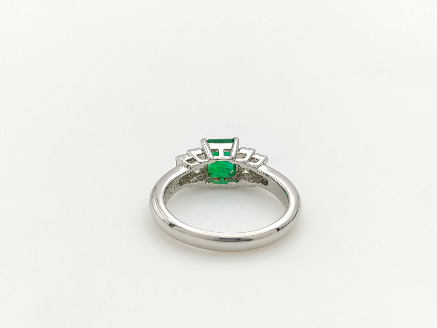 E1.03ct D0.36ct PT900 6.7g Ring 