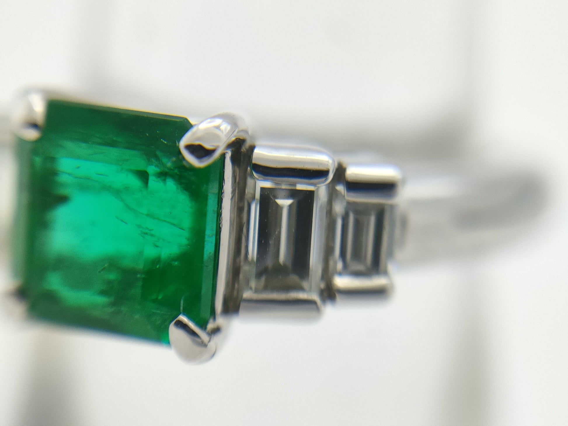 E1.03ct D0.36ct PT900 6.7g Ring 