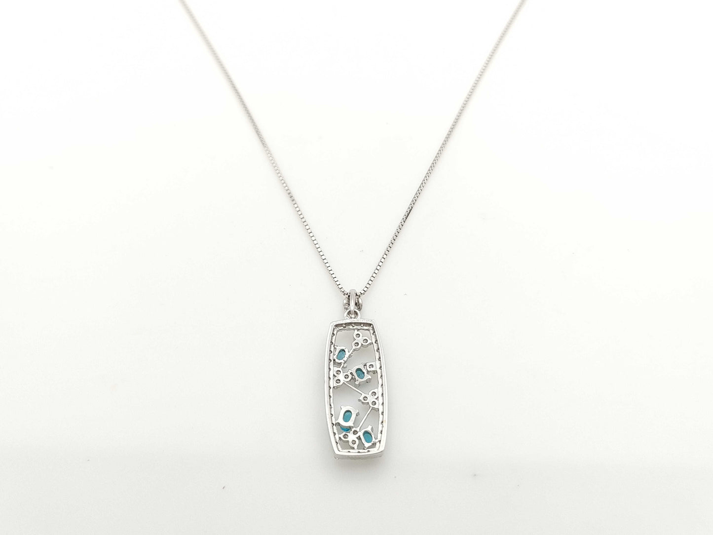 PT0.20ct D0.46ct K18WG 4.8g Necklace 