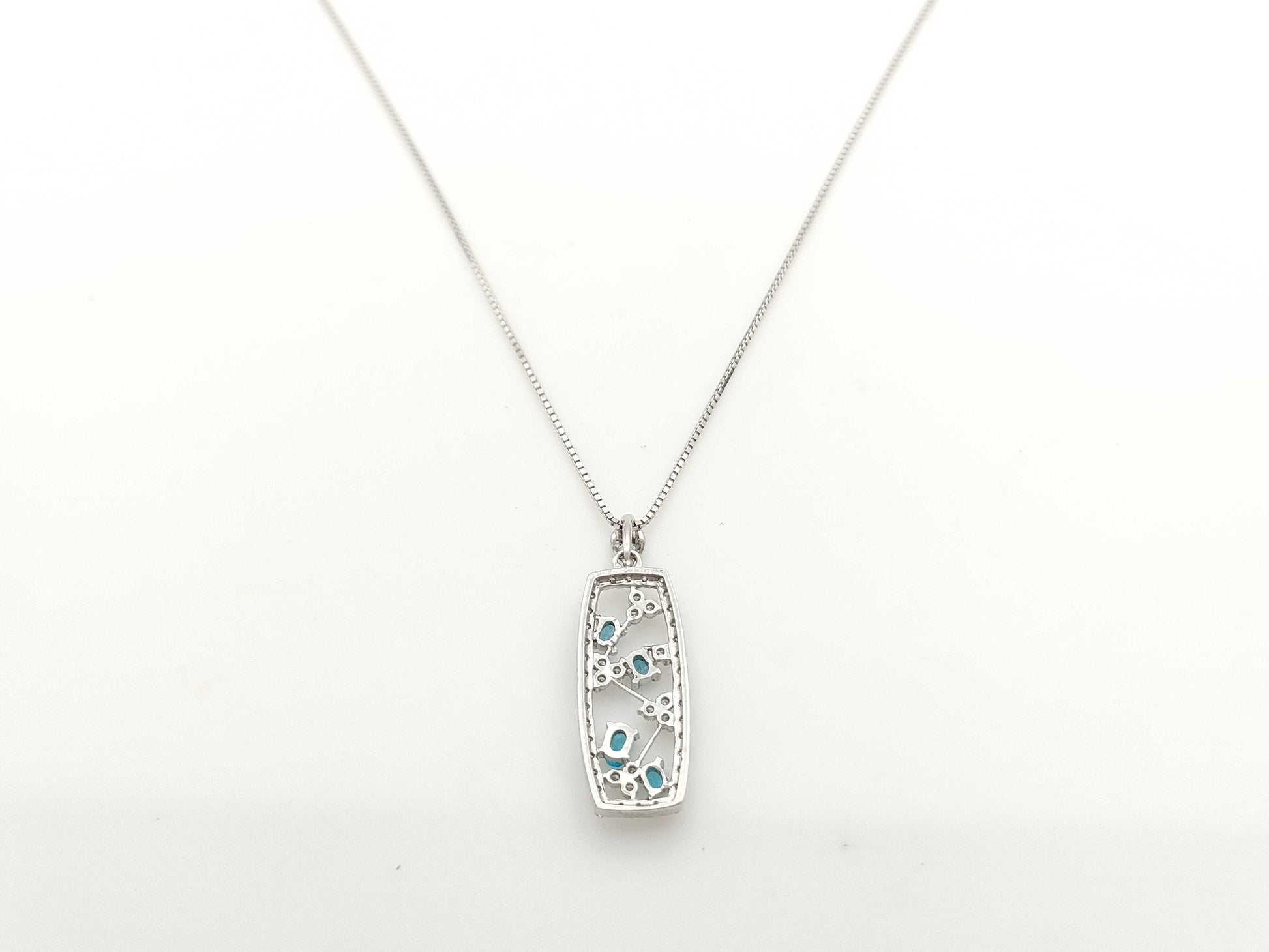 PT0.20ct D0.46ct K18WG 4.8g Necklace 