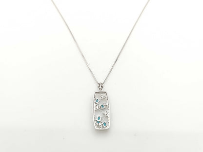 PT0.20ct D0.46ct K18WG 4.8g Necklace 