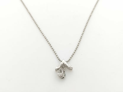 AX0.22ct D0.18ct PT900/850 4.4g Necklace 