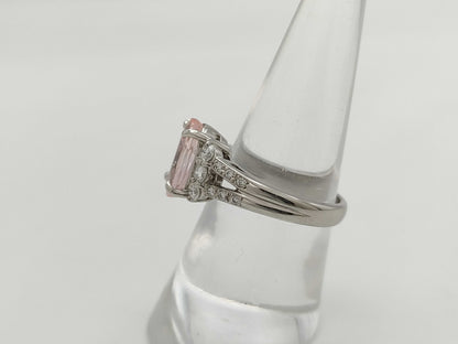 Paparazzia Sapphire 3.518ct D0.483ct PT900 8.4g Ring 