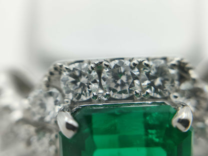 E2.106ct D0.78ct PT900 7.1g Ring 