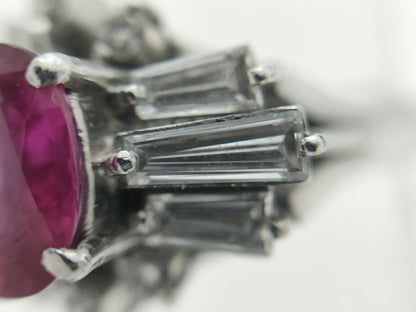 R1.13ct D0.79ct PT900 7.0g Ring 