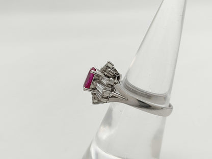 R1.13ct D0.79ct PT900 7.0g Ring 
