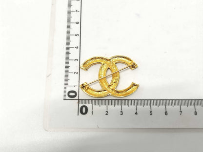 CHANEL GP Brooch Rhinestone Brooch