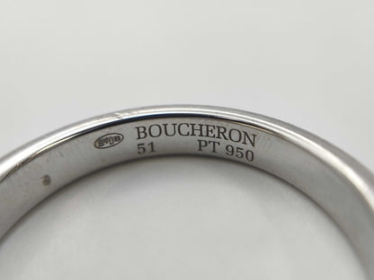 BOUCHERON Godron #51 PT950 4.9g Ring 