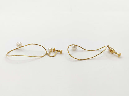 TASAKI Pearl Diameter Approx. 3.9mm-6.0mm K18 4.3g Earrings 
