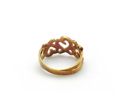 Tiffany & Co. Triple Loving Heart 750 3.5g Ring 