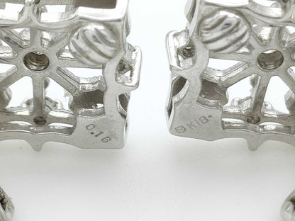 D0.16/0.16ct K18 6.6g Earrings 