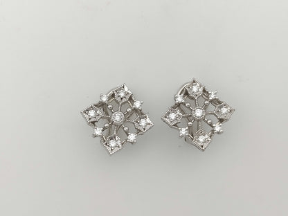 D0.16/0.16ct K18 6.6g Earrings 