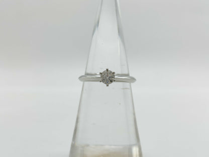 Tiffany&Co. Classic Solitaire D0.26ct PT950 3.5g Ring 