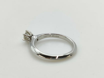 Tiffany&Co. Classic Solitaire D0.26ct PT950 3.5g Ring 