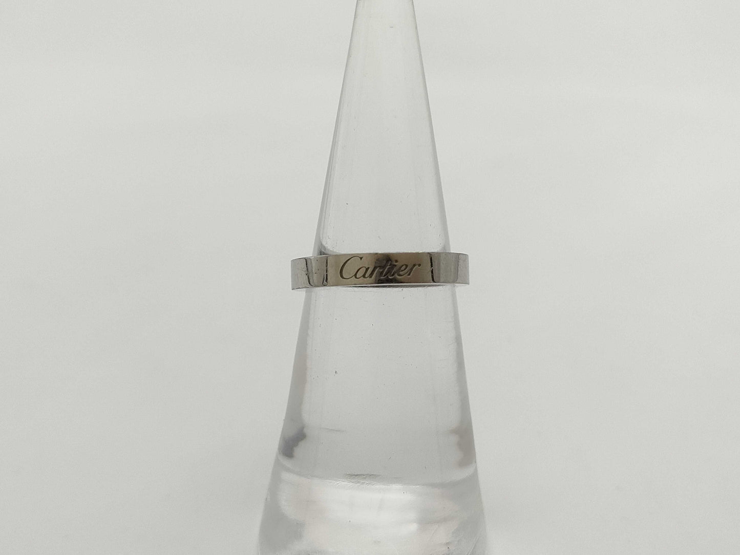 Cartier Engraved #47 PT950 4.7g Ring 
