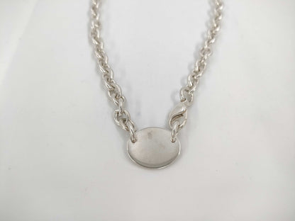 Tiffany & Co. Tiffany Necklace Return to Tiffany Oval Tag 925 Engraved Necklace
