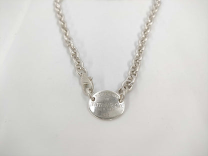 Tiffany & Co. Tiffany Necklace Return to Tiffany Oval Tag 925 Engraved Necklace