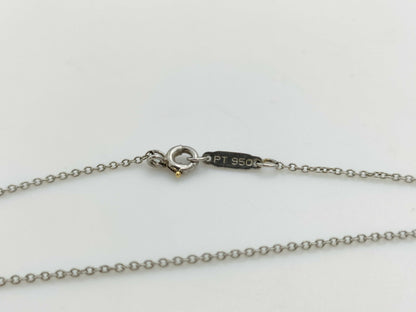 Tiffany&Co. Dots Cross 4PD PT950 6.7g Necklace 