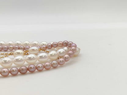 TASAKI M Charm 3-Strand Pearl K18 47.2g Necklace 