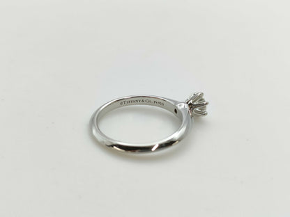 Tiffany & Co. Solitaire D0.30ct PT950 3.6g Ring 