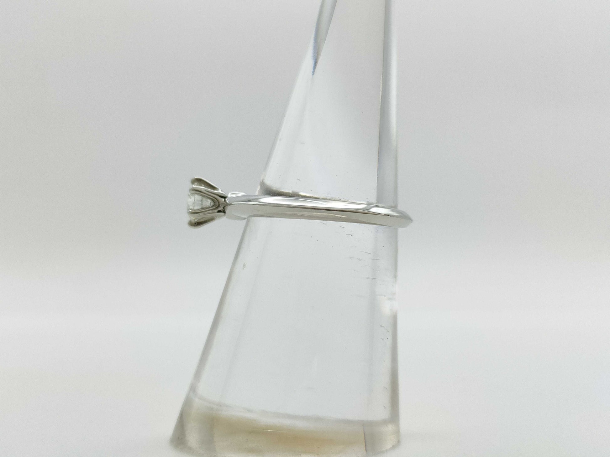 Tiffany & Co. Solitaire D0.30ct PT950 3.6g Ring 