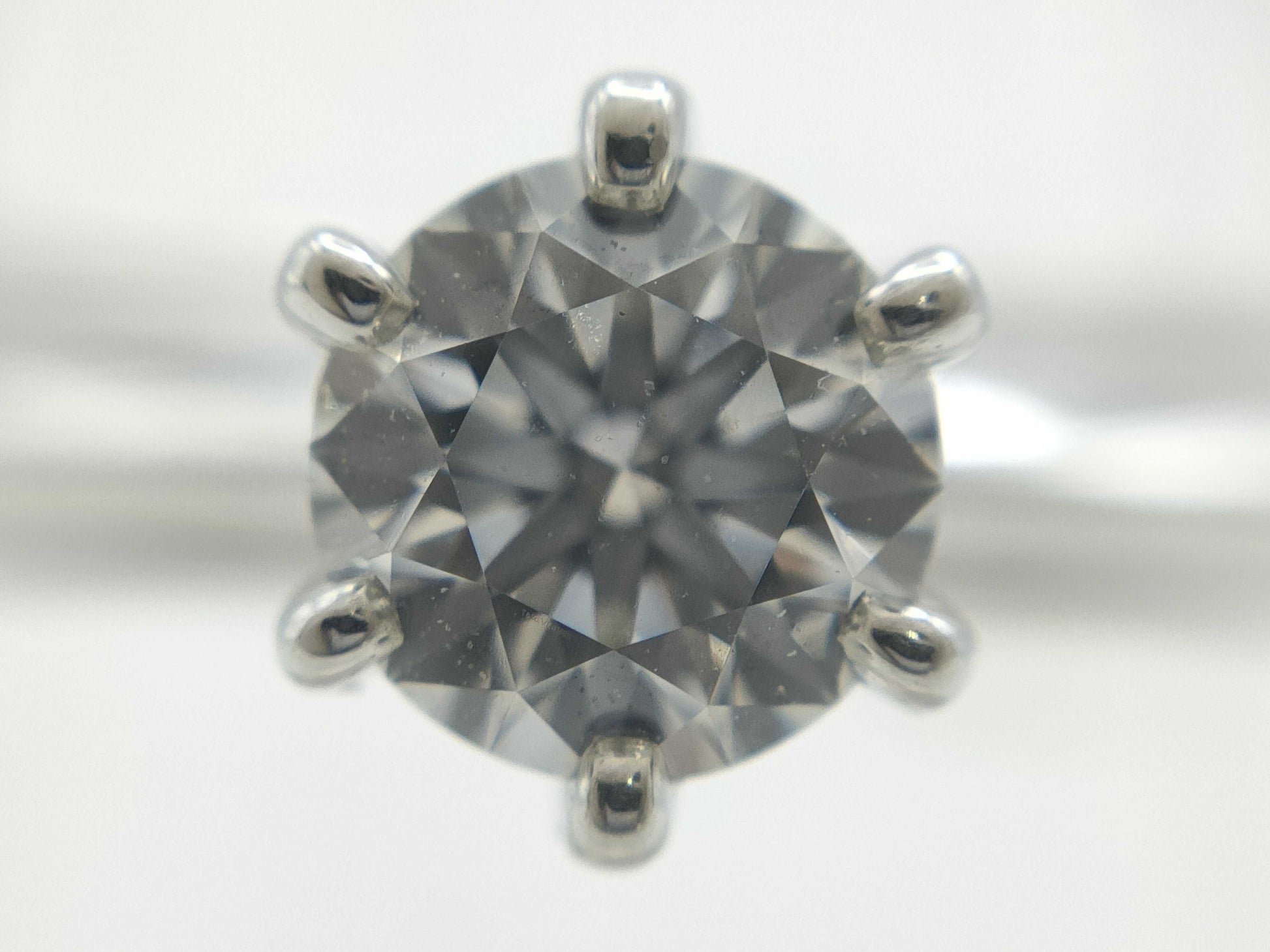 Tiffany & Co. Solitaire D0.30ct PT950 3.6g Ring 