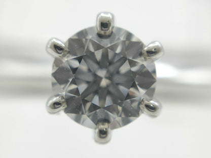 Tiffany & Co. Solitaire D0.30ct PT950 3.6g Ring 