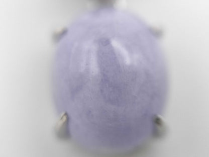 Lavender Jade 3.60ct D0.03ct PT900/850 3.8g Necklace 