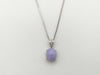 Lavender Jade 3.60ct D0.03ct PT900/850 3.8g Necklace 
