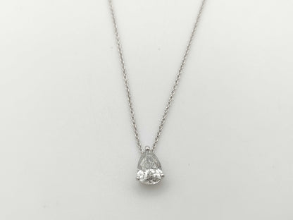 D1.014ct K18WG 2.4g Necklace 