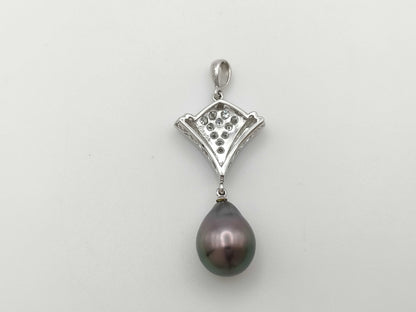 Pearl Diameter Approx. 10.6*13.1mm Diamond PT900 6.1g Pendant Top 