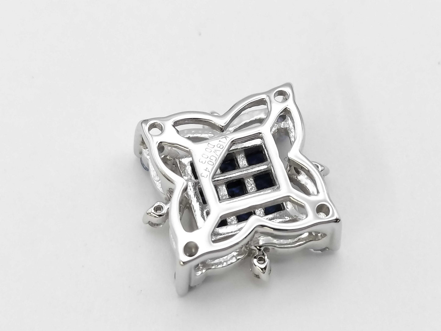 S0.43ct D0.03ct K18WG 1.7g Pendant Top 